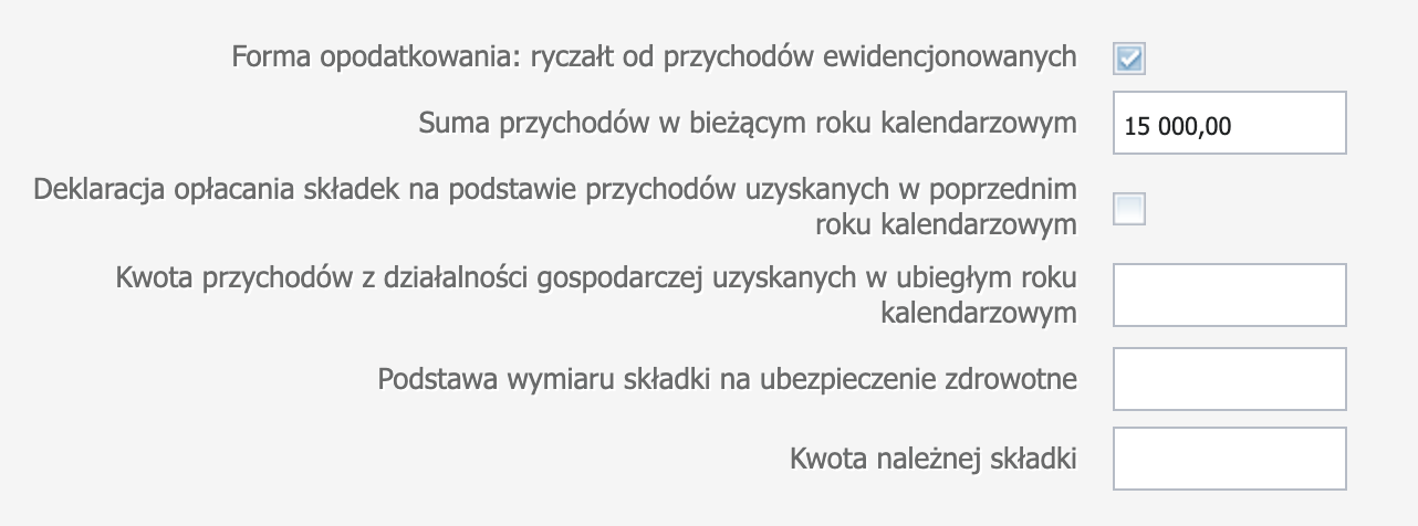 Выбор формы налогообложения и дохода для расчёта składki zdrowotnej