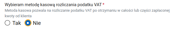 Форма VAT-R: отказ от metoda kasowa